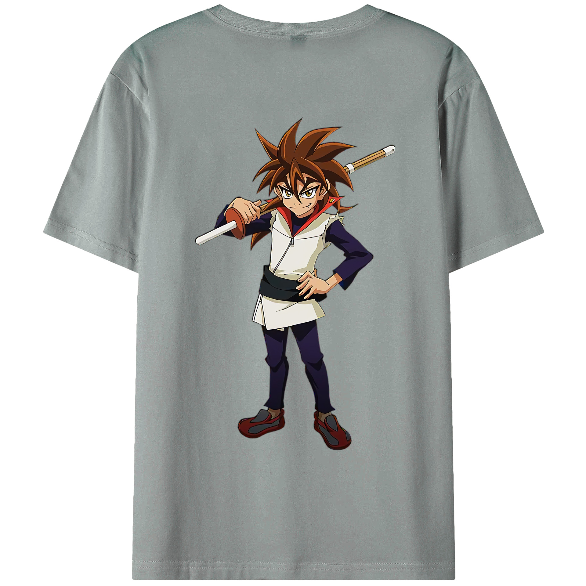 （画像用） 遊☆戯☆王 Yu-Gi-Oh! 綿100％ メンズ半袖Tシャツ（バックプリント） 通気性